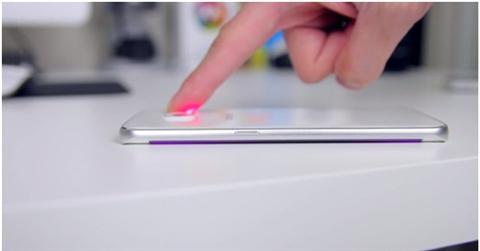 Dùng cảm biến vân tay để ngắt cuộc gọi trên Samsung S6 Edge Plus.