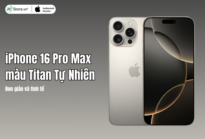 iPhone 16 Pro Max màu Titan Tự Nhiên